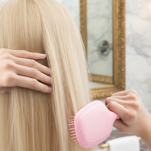 magnetic resonance vibration scalp massage hair brush low frequency